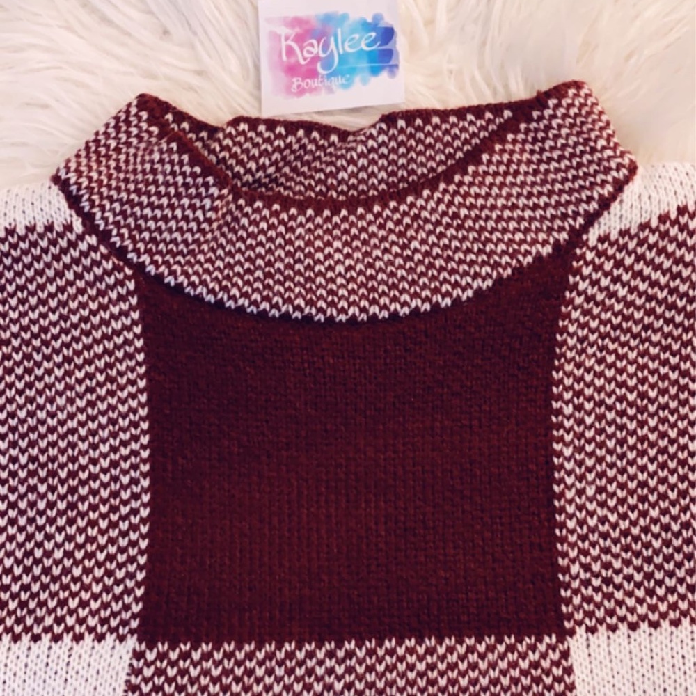 Ghingam Pattern Crop Pullover - Picture 3 of 6